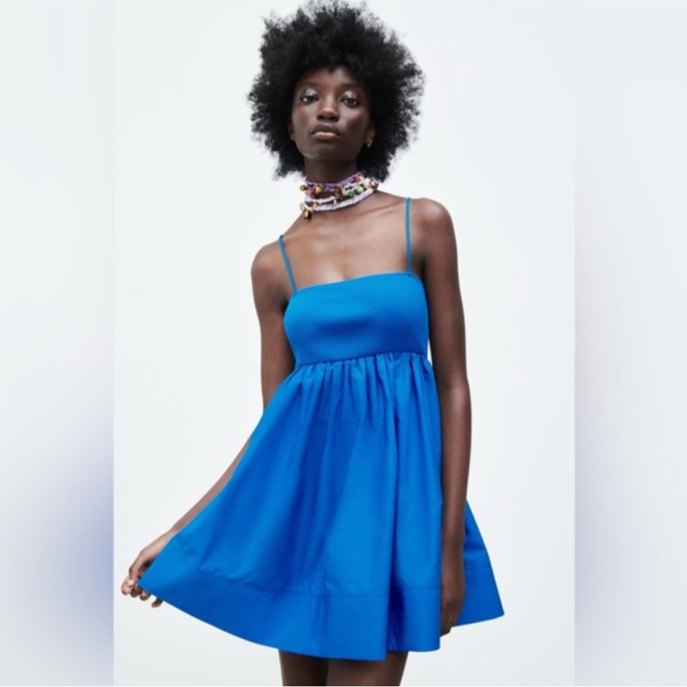 Zara Blue Mini Dress